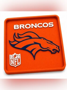Denver Broncos NFL Pocket Dump Tray - For Keys, Wallet, Money, Etc